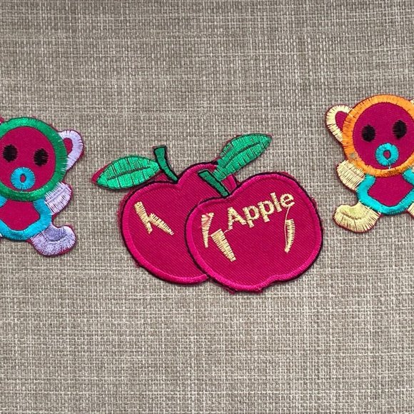 3 patches Iron On Patch Embroidery Multi Color Patch for Craft Clothes Lot of 3 - Picture 2 of 11